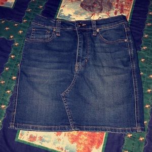 Free People Jean Skirt